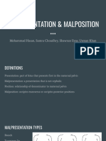 Malpresentation and Malposition