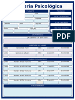 Historia Clínica Psicología - Área Educativa