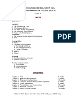 Class 11 First Term Syllabus (2024-25)