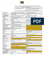 Subject Specific Entry Requirements