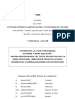 Lhuillier 2007 Phytochimie de 4 Plantes Malgaches