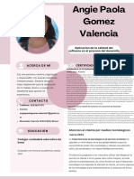 Curriculum Vitae de Mujer Profesional Con Foto Femenino Rosa