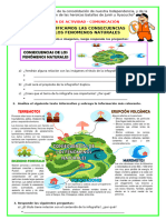 Ficha-Lun-Comun - Identificamos Las Consecuencias de Los Fenomenos Naturales