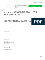 IC Nonprofit Business Plan Template For Youth Program 10928 PDF