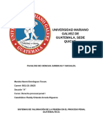 Sistemas de Valoración de La Prueba en El Proceso Penal Guatemalteco