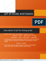 PH of Acids and Bases