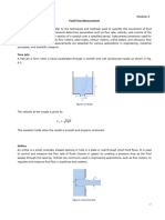 Module 4 Fluid Flow Measurement