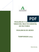 Informe Final Vigilancia y Control Del Virus Del Nilo Occidental en Vectores-2023