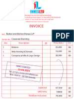 Website Invoice