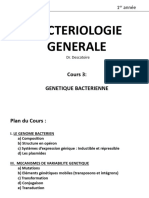 COURS 3 Genetique Bactérienne