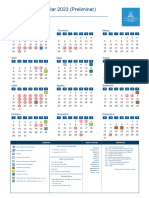 Calendário Escolar 2023 Infantil