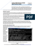 Rescuing A Failed Domain Controller: Disaster Recovery in Action