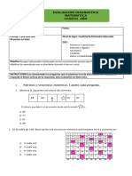 Formato Diagnósticos Cuarto Basico