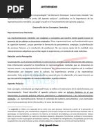 Cap 2 "Las Representaciones - Materia Prima Del Aparato Psíquico"