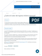 ¿Cuál Es El Valor Del Ingreso Mínimo Mensual - DT - Consultas