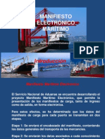 Manifiesto Maritimo Electronico Aduana