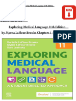 TEST BANK Exploring Medical Language 11th Edition by Myrna LaFleur Brooks Chapters 1 - 16 Complete