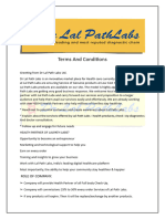 DR Lal Path Labs Terms and Conditions.