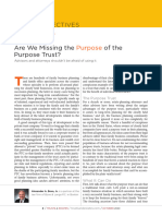 Are We Missing The Purpose of The Purpose Trust 1