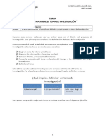 ? Semana 02 - Tema 01 Tarea - Practica Sobre El Tema de Investigación