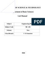 Engineering Physics Lab Manual