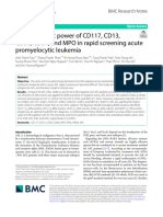 The Diagnostic Power of CD117, CD13, CD56, CD64, and MPO in Rapid Screening Acute Promyelocytic Leukemia