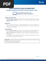 Procedimiento y Formulario Cesantia e Incapacidad Temporal Banco Chile