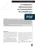 La Integración Latinoamericana en El Pensamiento de Leopoldo Zea. Edwin Cruz Rodríguez