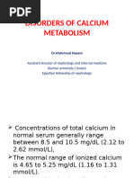 Disorders of Calcium Metabolism