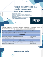 Avaliação Psicologica 1 - Medidas Anhanguera 3 e 4 Semestre