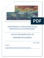 CARTOGRAFIA Y EVALUACIÓN DE LOS SERVICIOS DE LOS ECOSISTEMAS Cuenca Hidrográfica Del Río NOGUERA PALLARESA. Capacidad de Almacenamiento de Carbono