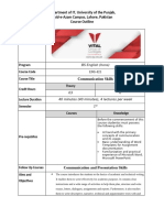 Communication Skills Weekly Plan