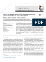 A Review On Plate and Shell Theories For Laminated and Sandwich Structures Highlighting The Finite Element Method