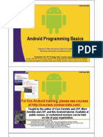 Android Programming Basics