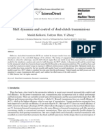 Shift Dynamics and Control of Dual-Clutch Transmissions: Mechanism and Machine Theory