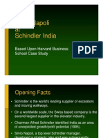 Silvio Napoli at Schindler India: Based Upon Harvard Business School Case Study