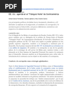 EE. UU. Agenda en El Triángulo Norte de Centroamérica