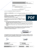 Carta de Autorización de Uso de La Información de La Empresa