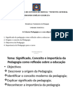 Aula 1 Fundamentos Da Pegagogia