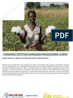 Helvetas Impact Study On Organic and Fairtrade Cotton in Burkina Faso, 2008