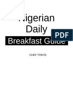 Nigerian DAILY BREAKFAST GUIDE