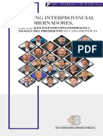 Julio 2024 - Ranking de Gobernadores, Principales Intendentes Federales e Imagen Del Presidente Provincia Por Provincia