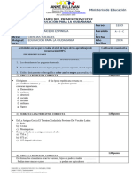 Examen Primer Trimestre Ciudadania 1 Abc