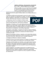 Resumen de Inteligencia Artificial Aplicada en El Sector de La Salud en América Latina y Especialmente en Colombia