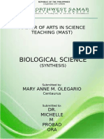 Syntheis Bioplogical Science