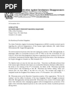 AFAD's Open Letter To Sri Lankan President Mahinda Rajapakse On The Disappearance of Human Rights Defenders Weeraraja and Muruganandan