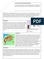 Causes of World War One Information Packet