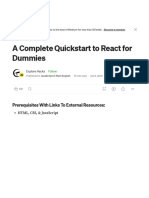 A Complete Quickstart To React For Dummies - by Explore Hacks - JavaScript in Plain English