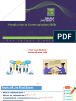 Revision of Final Exam Communication Skills Spring 2022-1