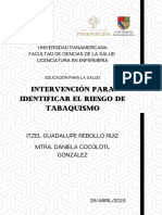 Intervención para Identificar El Riesgo de Tabaquismo